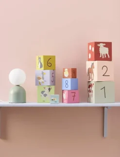 Kid's Concept Kuber papp 1-10 AIDEN - Stapelbara klossar|Barn Babyleksaker|Babyleksaker