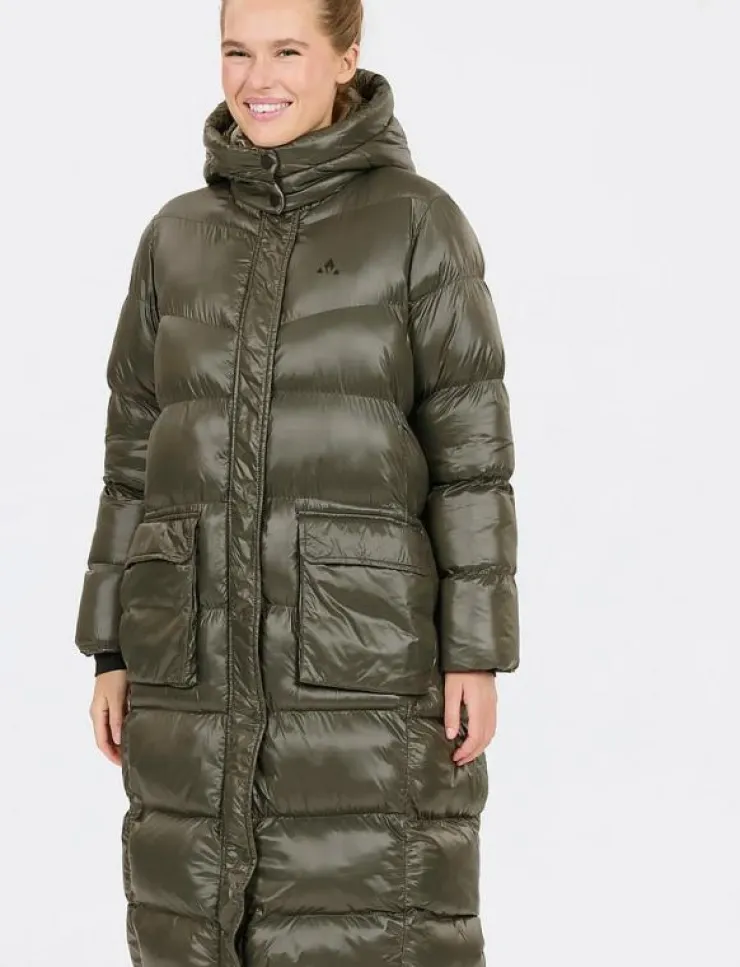 Whistler Lakewood W Long Puffer Jacket - Dunkappor|Kvinnor Jackor