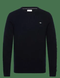 GANT LAMBSWOOL BLEND C-NECK - Rundhalsad| Stickat