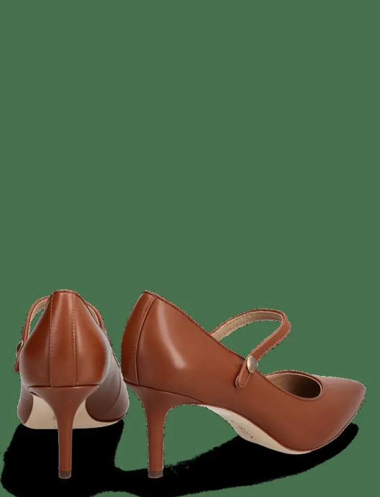 Kvinnor Lauren Ralph Lauren Högklackade Skor|Lanette Calfskin Mary Jane Pump - Klassiska pumps