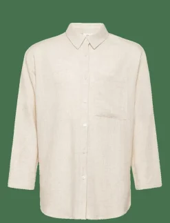 Barn Grunt Överdelar|Latti LS Linen Shirt - Långärmad skjorta