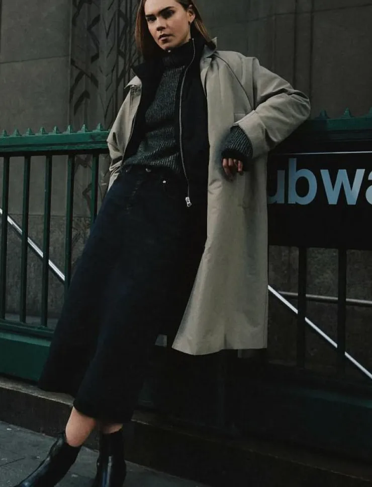 Kvinnor Minimum Jackor & Kappor|Laura coat 4318 - Trenchcoats