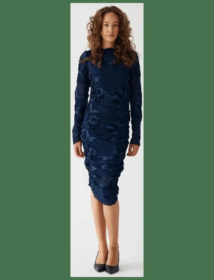 Kvinnor Noella Plus Size & Curvy|Lavinia L/S Dress - Midiklänningar