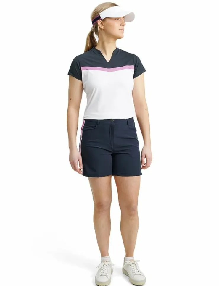 Abacus Lds Brook stripe shorts - Golfshorts|Kvinnor Shorts