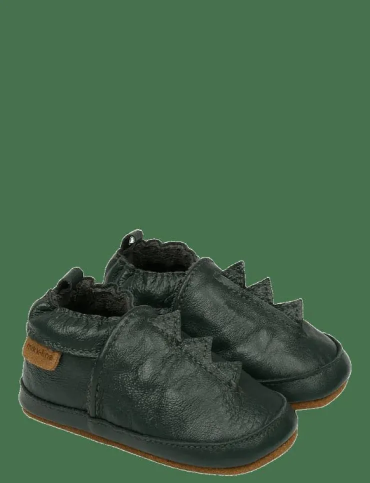 Barn mikk-line Inneskor|Leather Slipper Dino - Inneskor