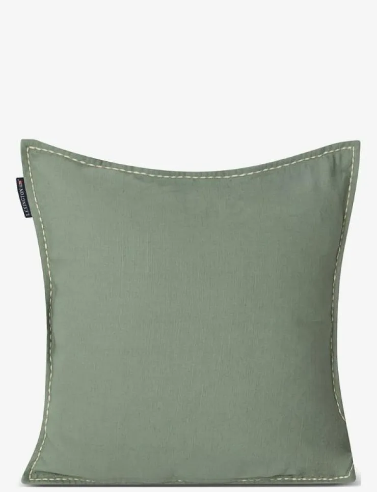 Lexington Home Leaves Embroidered Linen/Cotton Pillow Cover - Kuddfodral| Kuddar & Filtar