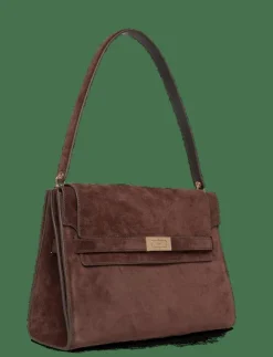 Tory Burch Lee Radziwill Suede Large Shoulder Bag - Handväskor|Kvinnor Handväskor
