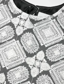 Naja Lauf LEJSE BLOUSE EMBROIDERY - Kortärmade blusar|Kvinnor Blusar & Skjortor