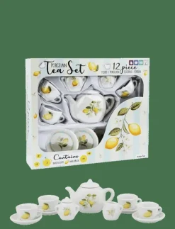 Barbo Toys Lemon 12 pcs porcelain tea set - Leksakskök & Tillbehör|Barn Leksakskök & Tillbehör