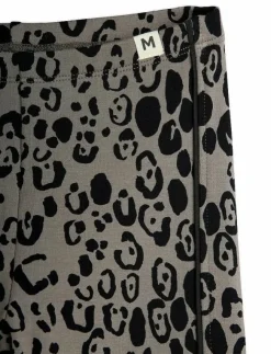 Barn Mini Rodini Basplagg|Leopard aop brushed jersey leggings - Leggings