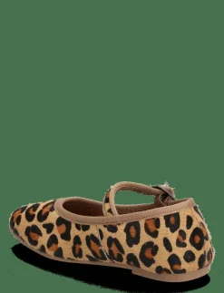 Mango Leopard-print leather ballerinas - Ballerinaskor & Slip-ons|Barn Ballerinaskor & Slip-Ons