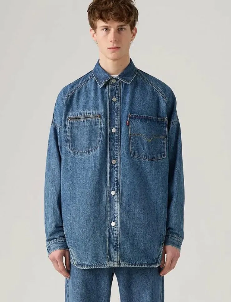 Levi's® LEVIS TWIST SHACKET LETS DO TH - Ofodrade jeansjackor| Overshirts