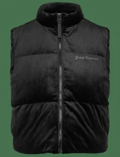 Kvinnor Juicy Couture Västar|LIGHTENING VELOUR GILET - Vadderade västar