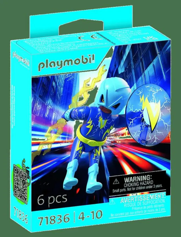 PLAYMOBIL Lightning Super Hero - Actionfigur|Barn Leksaksset & Leksaksfigurer|Playmobil Leksaker