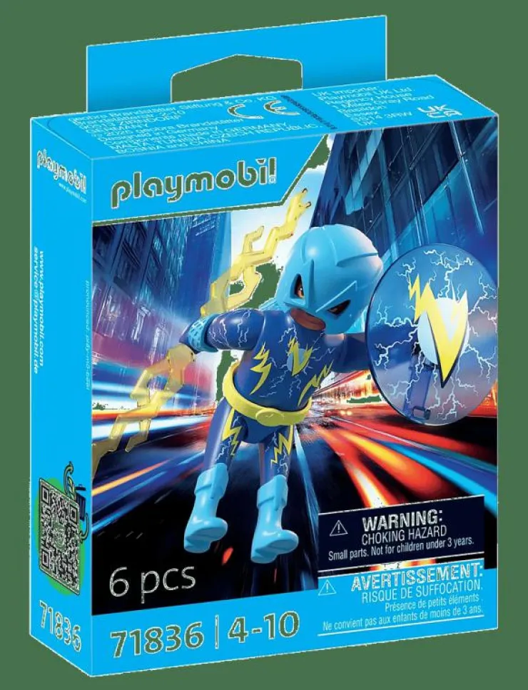 PLAYMOBIL Lightning Super Hero - Actionfigur|Barn Leksaksset & Leksaksfigurer|Playmobil Leksaker