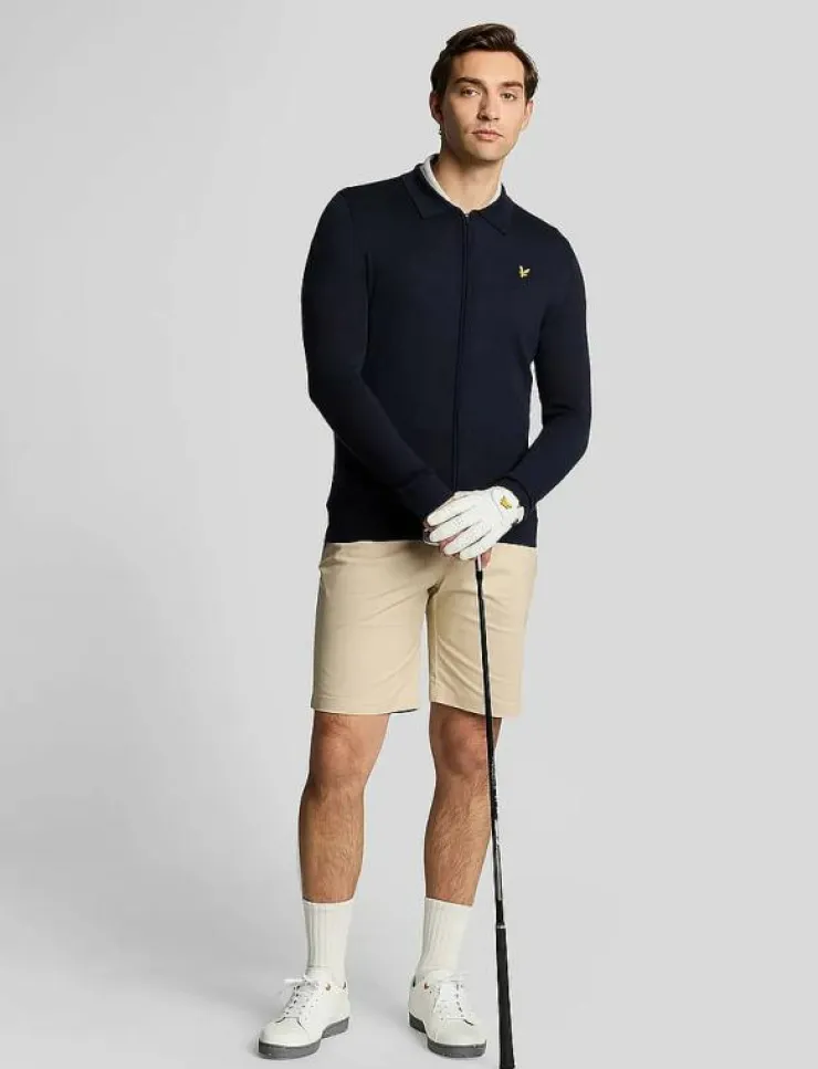 Lyle & Scott Sport Sweatshirts|Lightweight Knitted Collared Cardigan - Stickat