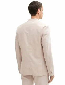 Tom Tailor linen blazer - Enkelknäppta kavajer| Kostymer & Kavajer