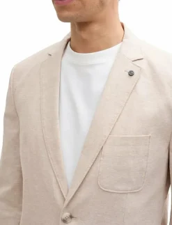 Tom Tailor linen blazer - Enkelknäppta kavajer| Kostymer & Kavajer