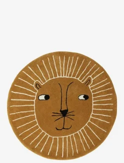 Barn OYOY MINI Inredning|Inredning|Lion Rug - Runda mattor