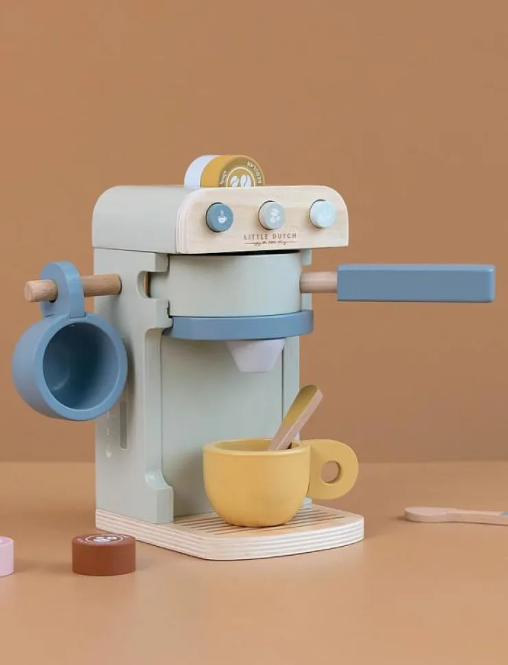 Barn Little Dutch Leksakskök & Tillbehör|- Wooden Coffee machine - Leksakskök & Tillbehör