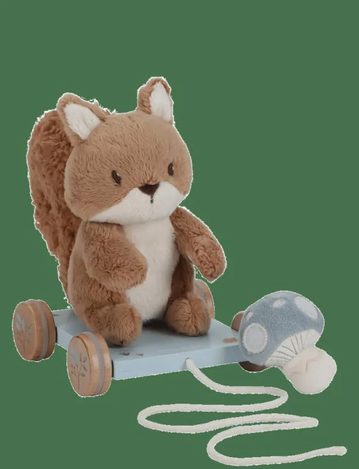 Barn Little Dutch Babyleksaker|Babyleksaker|Pull along Squirrel FSC - Dragleksaker
