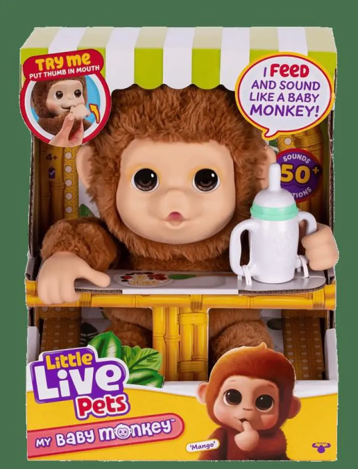 Little Live Pets MY BABY MONKEY - Interaktivt djur|Barn Interaktiva Djur Och Robotar