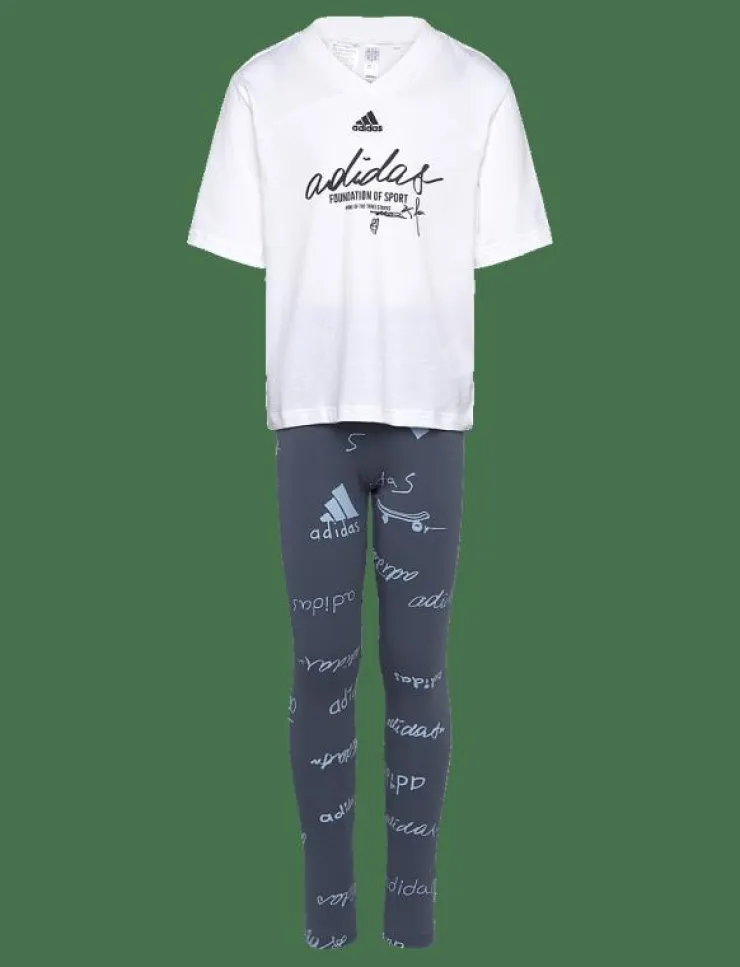 Barn adidas Sportswear Set|LK BLUV SET - Set med kortärmad t-shirt
