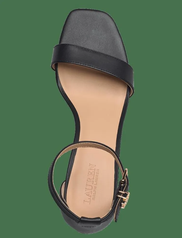 Kvinnor Lauren Ralph Lauren Sandaler|Logan Burnished Leather Sandal - Sandaler