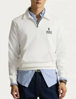 Polo Ralph Lauren Logo Fleece Collared Sweatshirt - Stickat| Stickat