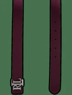 Kvinnor Lauren Ralph Lauren Bälten|Logo Reversible Leather Skinny Belt - Skärp