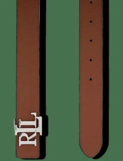 Kvinnor Lauren Ralph Lauren Bälten|Logo Reversible Pebbled Leather Belt - Skärp