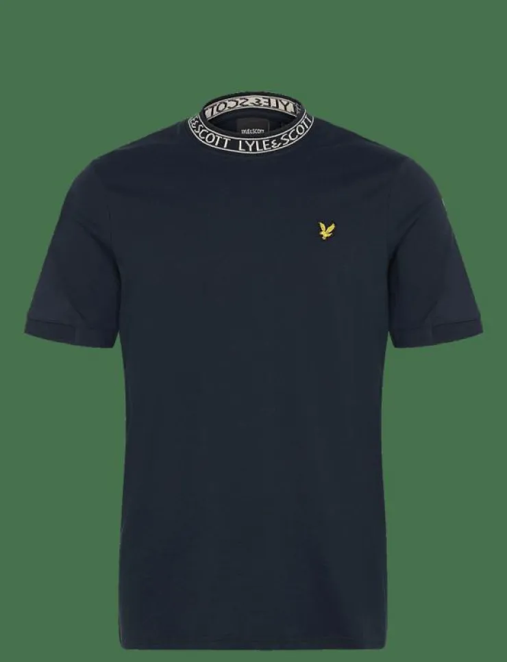 Lyle & Scott T-Shirts|Logo Ribbed T-Shirt - Kortärmad t-shirt