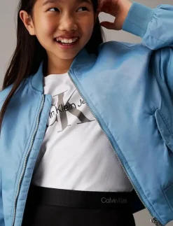 Calvin Klein LOGO TAPE FLARE PUNTO SKIRT - Kort kjol|Barn Klänningar & Kjolar