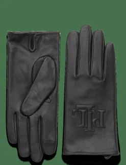 Kvinnor Lauren Ralph Lauren Handskar & Vantar|Logo-Embossed Sheepskin Tech Gloves - Fingervantar