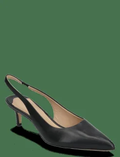 Kvinnor Lauren Ralph Lauren Högklackade Skor|Lolah Burnished Leather Slingback Pump - Pumps