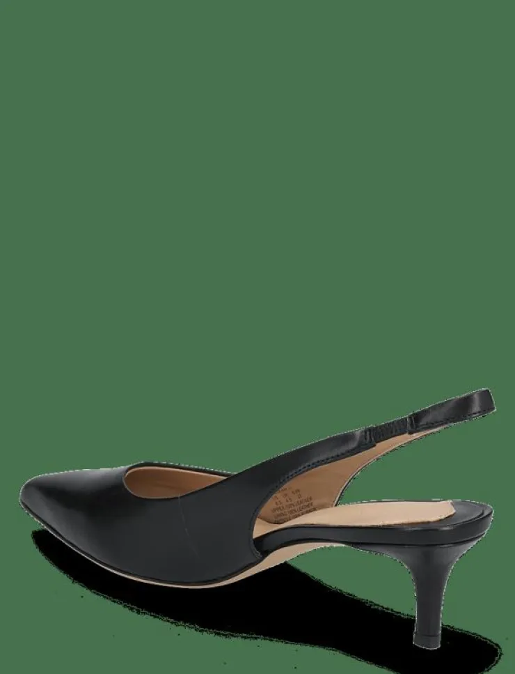 Kvinnor Lauren Ralph Lauren Högklackade Skor|Lolah Burnished Leather Slingback Pump - Pumps