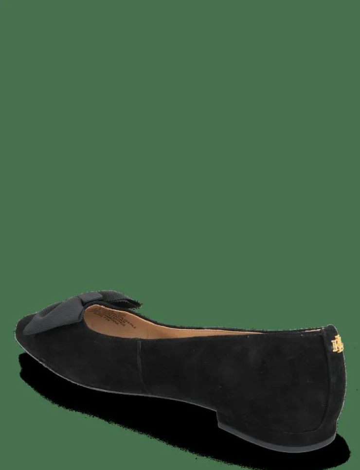 Kvinnor Lauren Ralph Lauren Ballerinaskor|Londyn Bow-Trim Suede Ballet Flat - Ballerinas