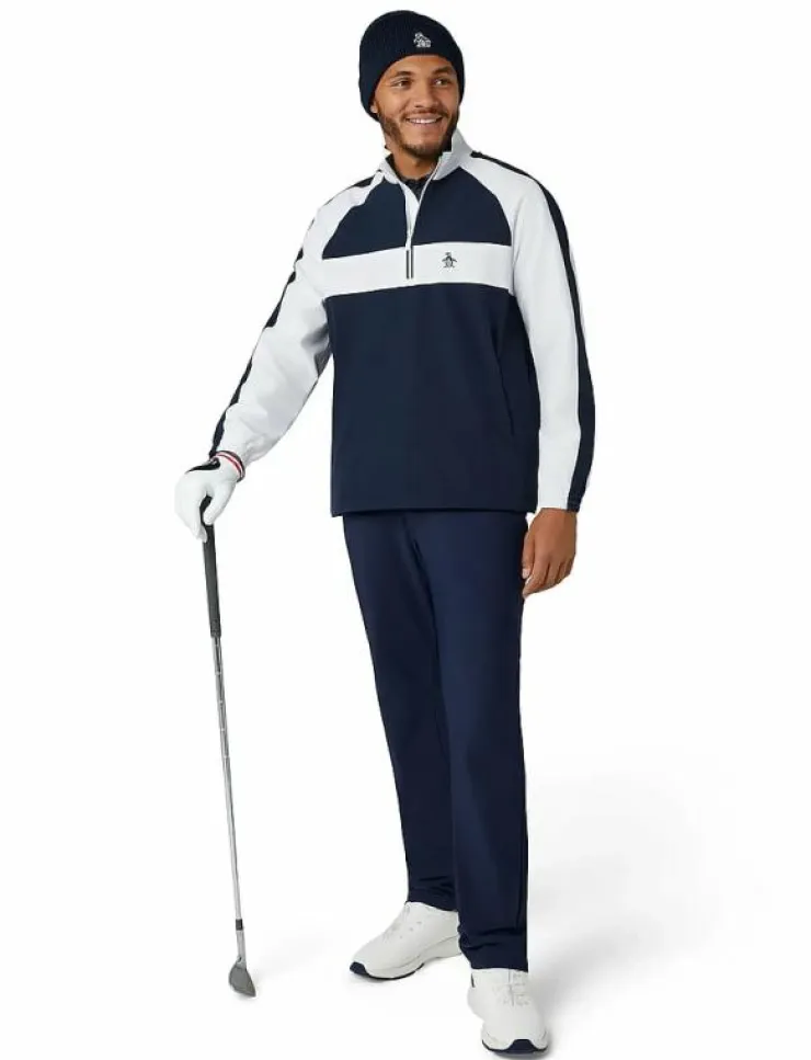 Original Penguin Golf Long Sleeve 1/4-Zip Colour Block Jacket - Golfjackor| Jackor