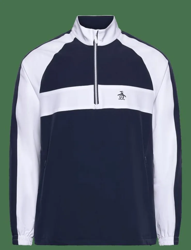 Original Penguin Golf Long Sleeve 1/4-Zip Colour Block Jacket - Golfjackor| Jackor
