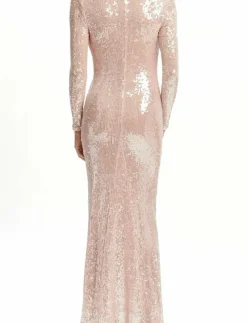 Kvinnor Bardot Klänningar|LOREL SEQUIN MESH MIDI DRESS - Midiklänningar