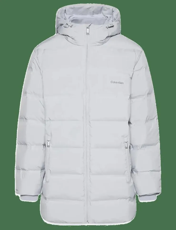 Calvin Klein LS BONDED CHNNLD LONG HOODED PUF - Fodrade jackor| Jackor & Rockar