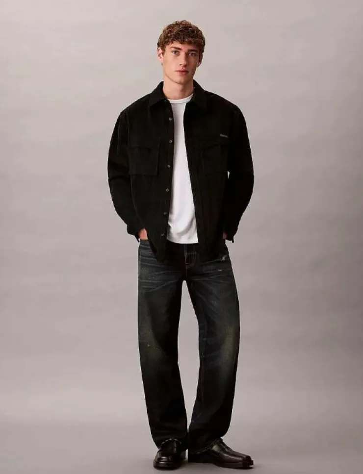 Calvin Klein Jeans Skjortor|LS CORDUROY POCKET RELAXED SHIRT - Manchesterskjortor