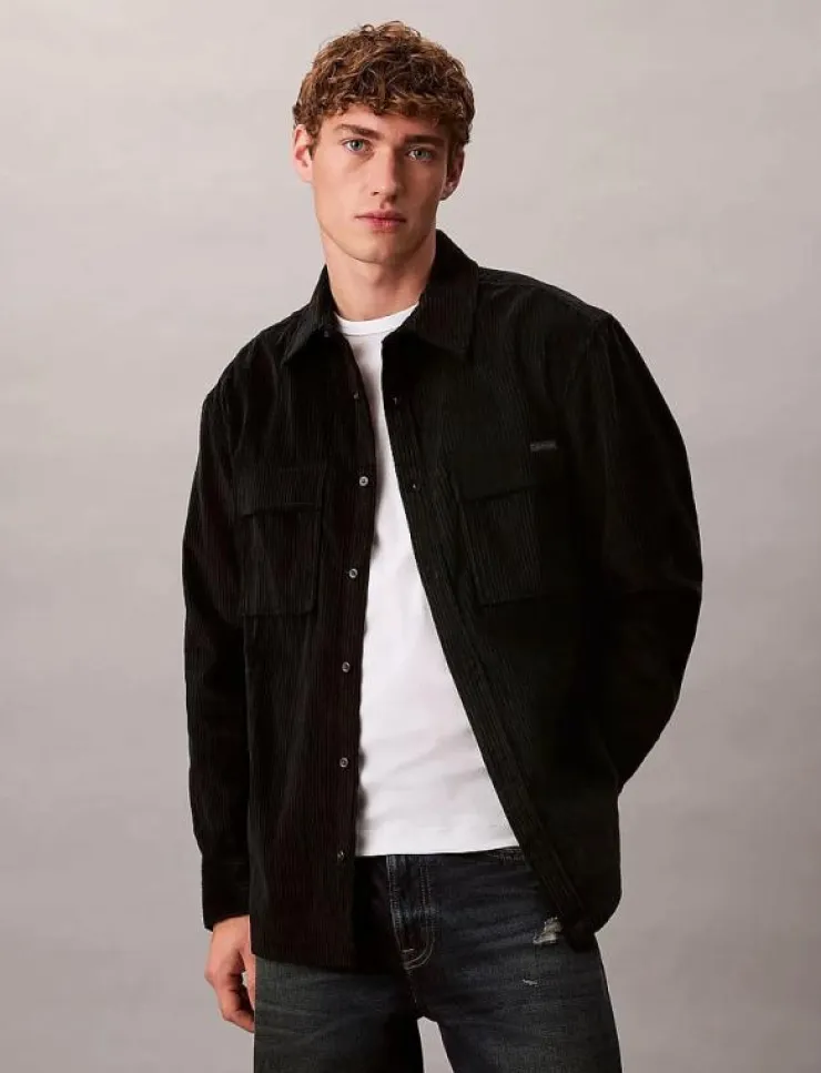 Calvin Klein Jeans Skjortor|LS CORDUROY POCKET RELAXED SHIRT - Manchesterskjortor