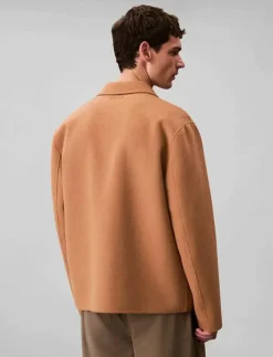 Calvin Klein LS DOUBLE FACE WOOL BLEND CHORE - Ulljackor| Overshirts