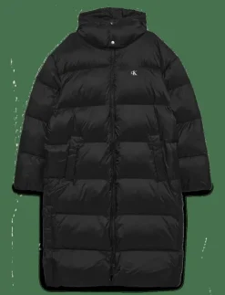 Calvin Klein Jeans LS LONG LENGTH HOODED NYLON PUFF - Fodrade jackor| Jackor & Rockar
