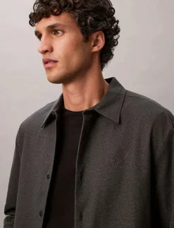 Calvin Klein Skjortor|LS MELANGE FLANNEL EASY SHIRT - Flanellskjortor