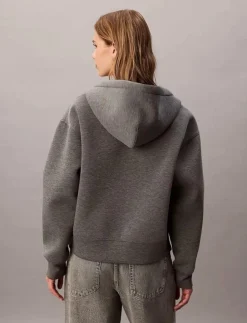 Kvinnor Calvin Klein Jeans Sweatshirts|LS OVERSIZED SCUBA HOODIE - Huvtröjor