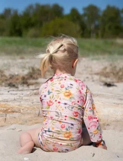 Barn Filibabba Badkläder|Lucca – Blebadebukser 1-2 år – Ocean Blossom - Badblöja