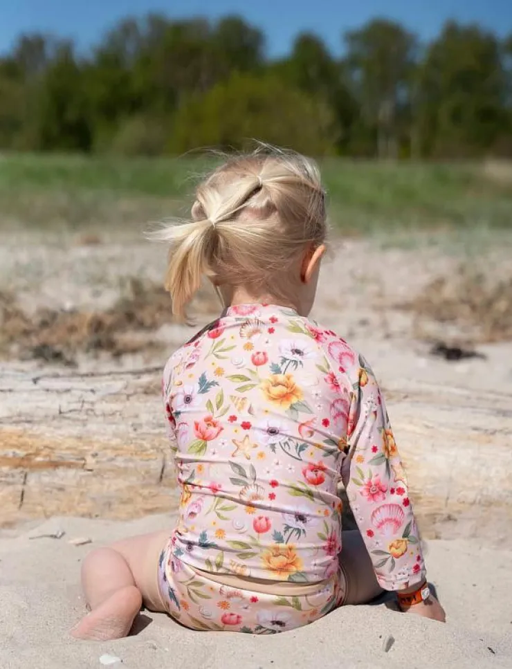 Barn Filibabba Badkläder|Lucca – Blebadebukser 1-2 år – Ocean Blossom - Badblöja