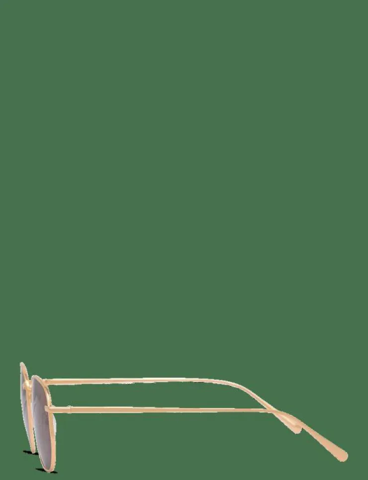 Corlin Eyewear Lucca Gold Brown - Round Frame| Solglasögon